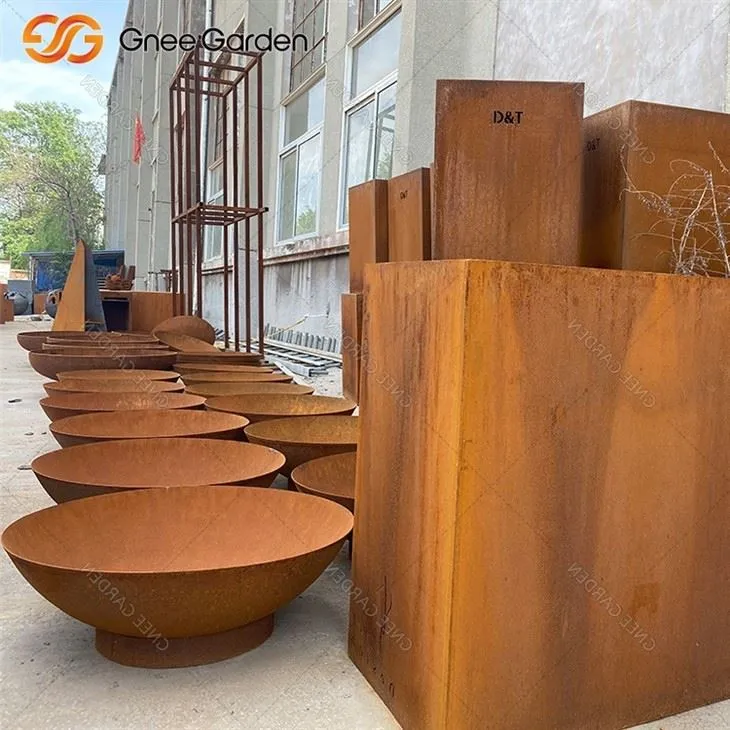 Corten Round Grill Fire Bowl Design​