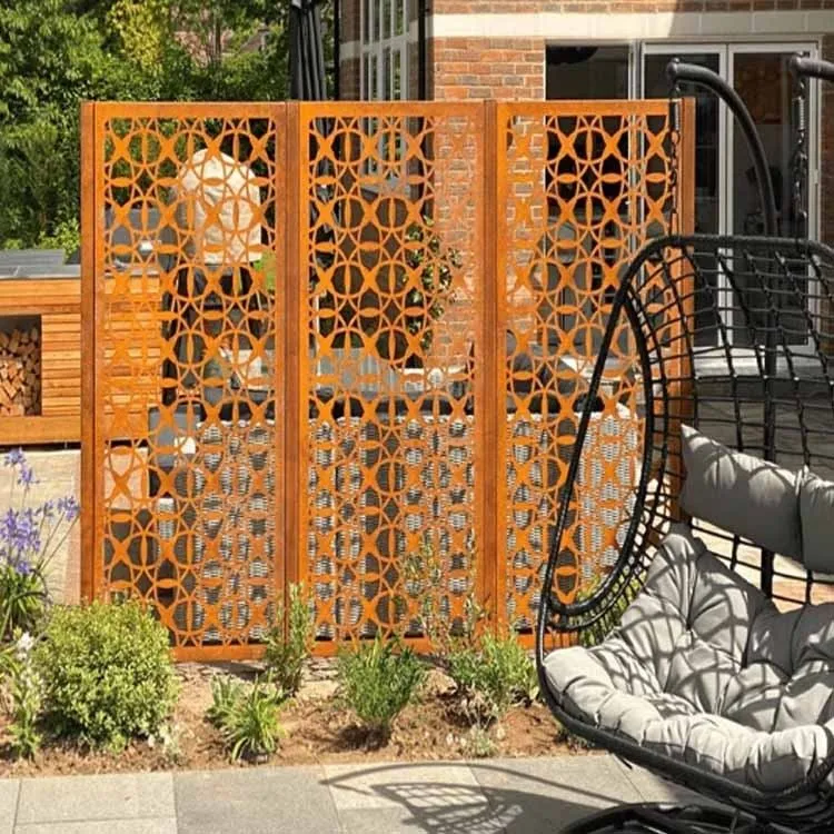 Artistic Corten Partition Screen