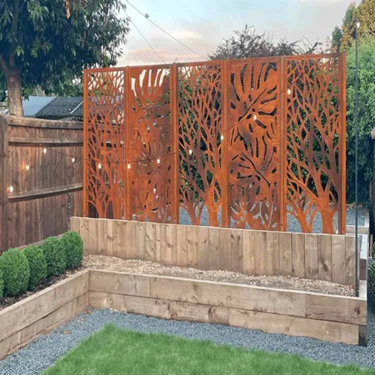 Артистичен преграден екран Corten