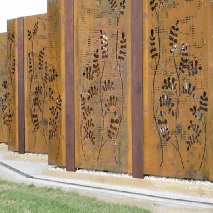 Artistic Corten Partition Screen