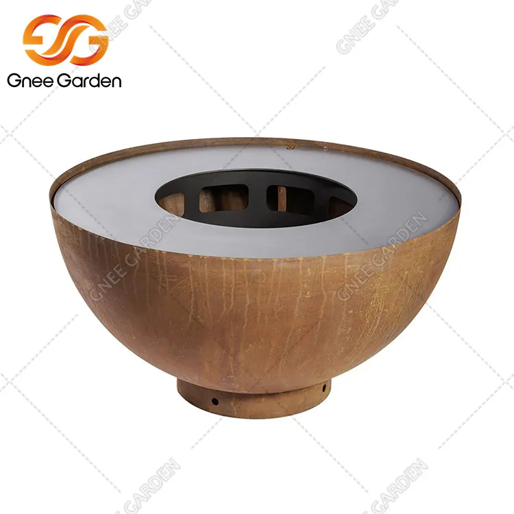 Скара на дървени въглища Corten