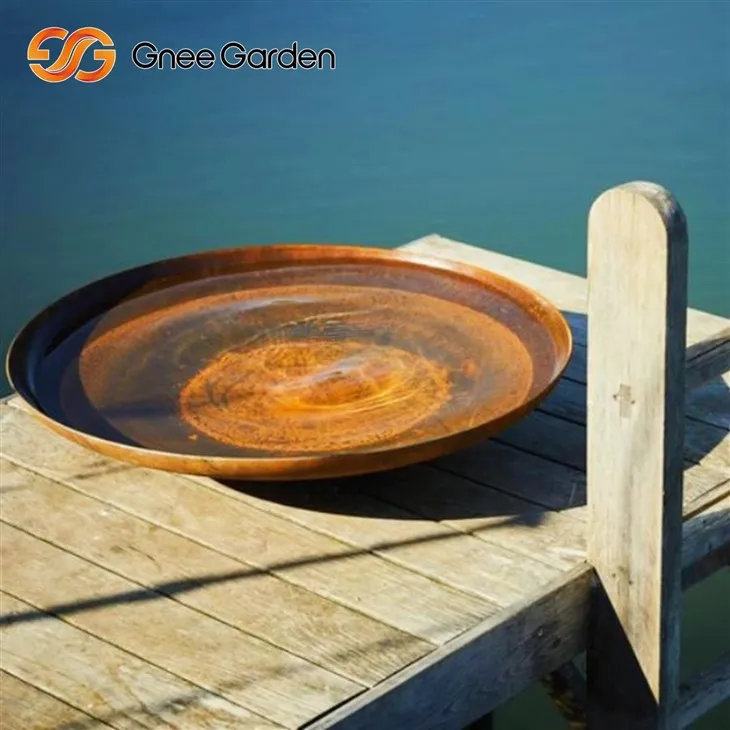 Corten Fire Bowl Rustic Outdoor Style