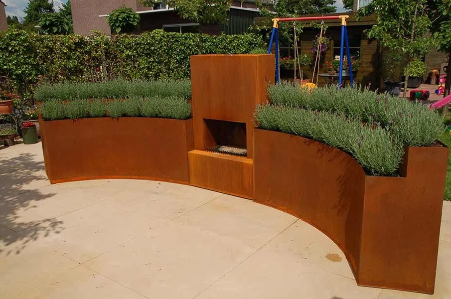 Corten Fireplace
