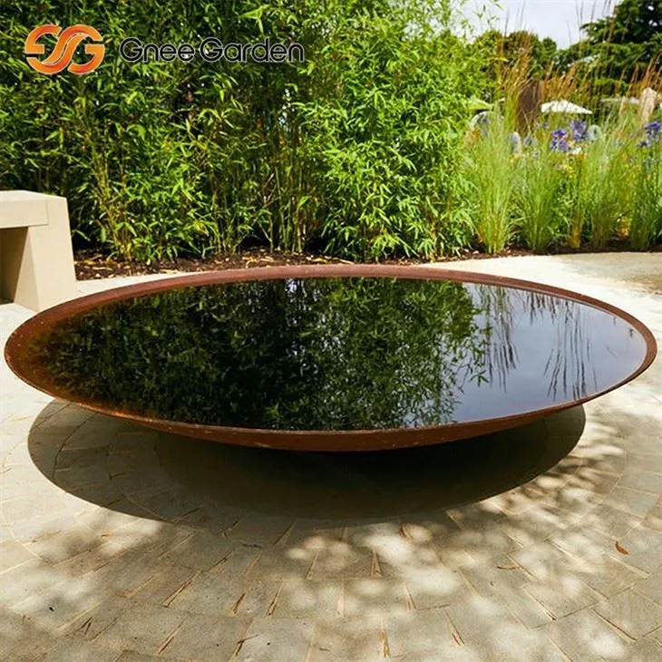 Corten Modern Round Fire Bowl
