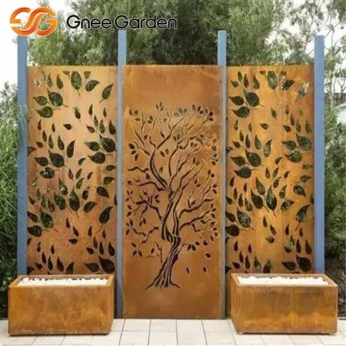 Corten Outdoor Decoration Tree Pattern Garden екран
