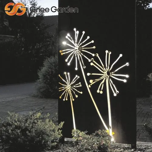 Екран за поверителност на Corten Steel Outdoor с модел на глухарче