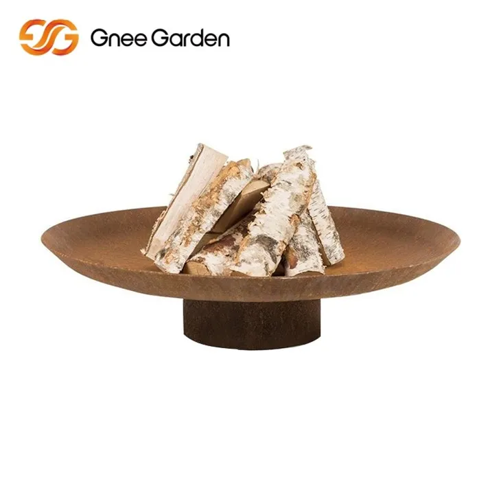 Corten Rustic Fire Pit Модерен стил