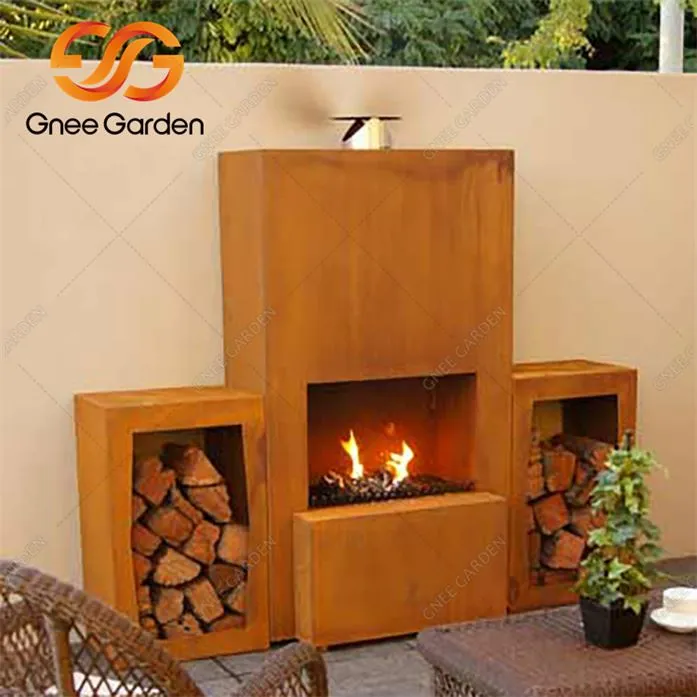 Камина в задния двор от стомана Corten