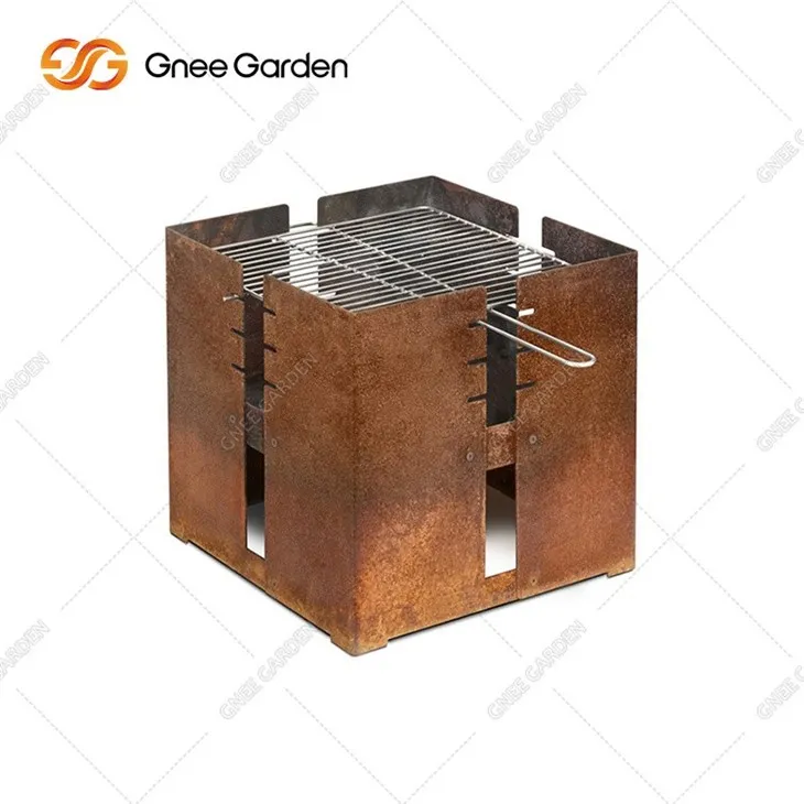 Corten Steel Outdoor Metal BBQ Grills