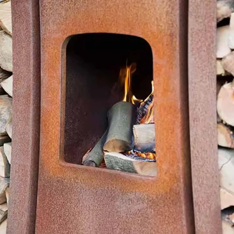 Corten Steel Fire Pit Ball Bowl Fireplace