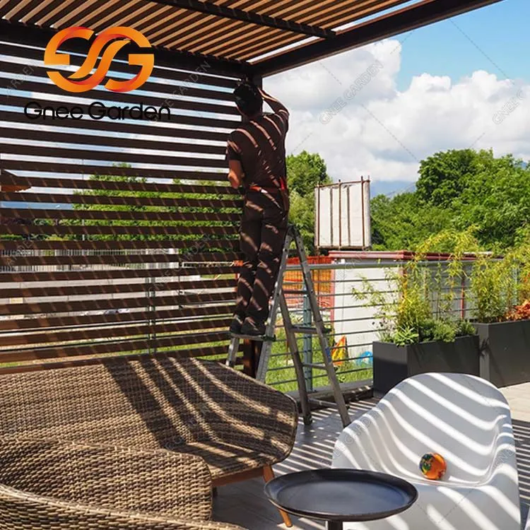 Висококачествена външна пергола от Corten Steel