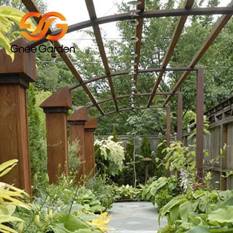 Corten Steel Metal Gazebo стоманен покрив