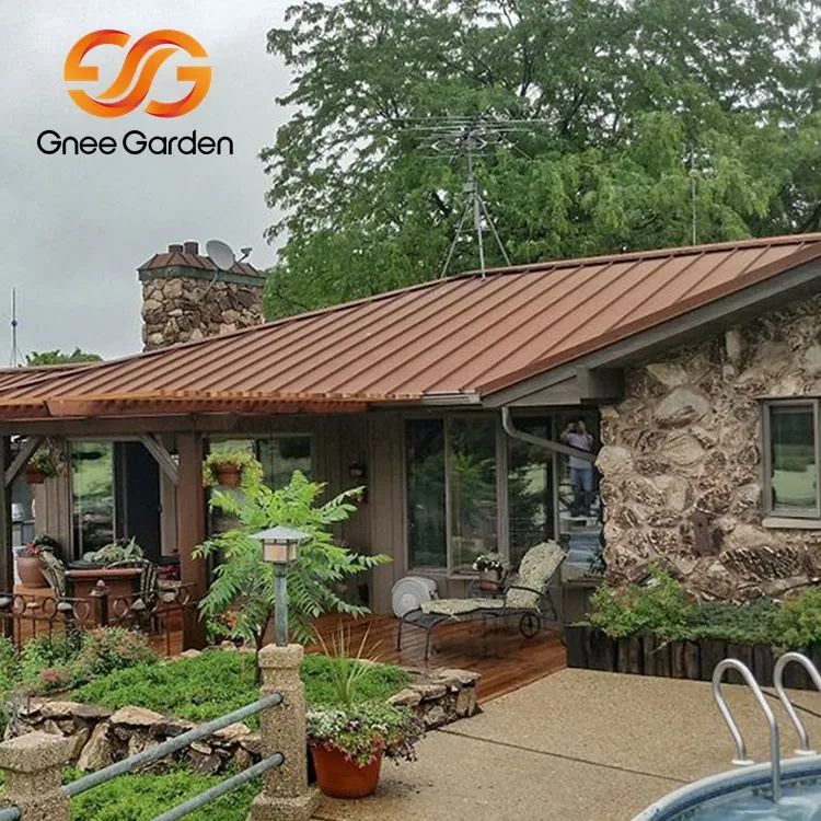 Кортен стоманен покрив със стоящ шев