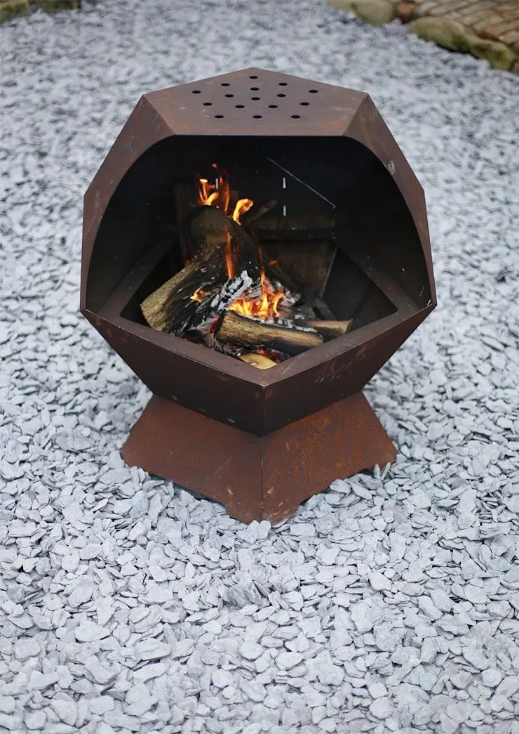 Corten Steel Outdoor Kitchen
