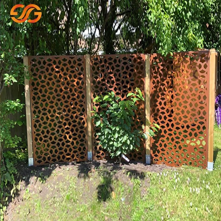 Екран за поверителност на открито от Corten Steel