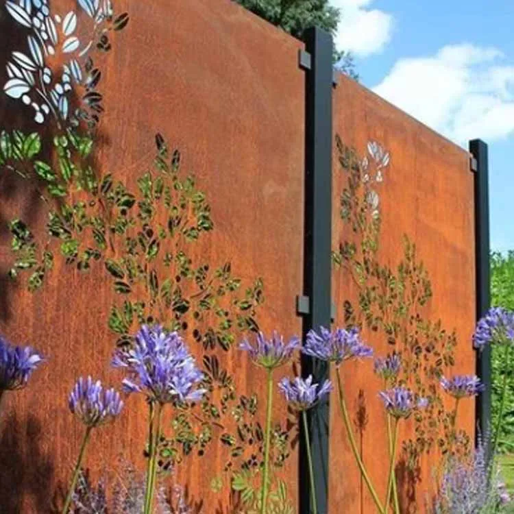 Corten Steel Rust Screens Обикновен панел