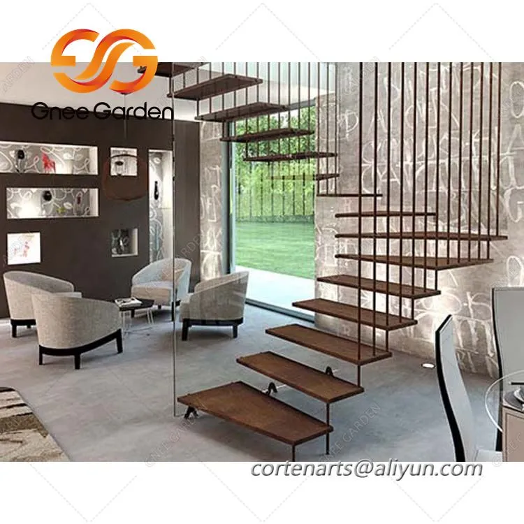 Ръждиви метални градински стълби Corten Steel