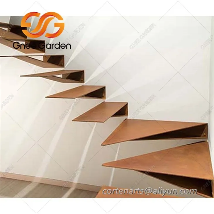 corten entrance stairs design