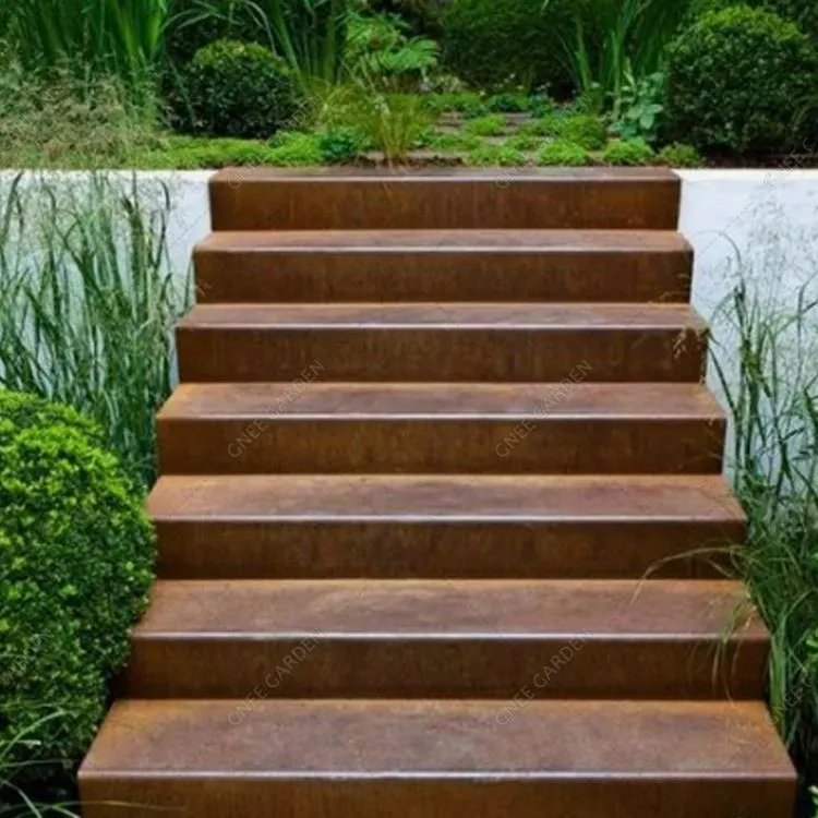 Стълби за озеленяване от кортен стомана