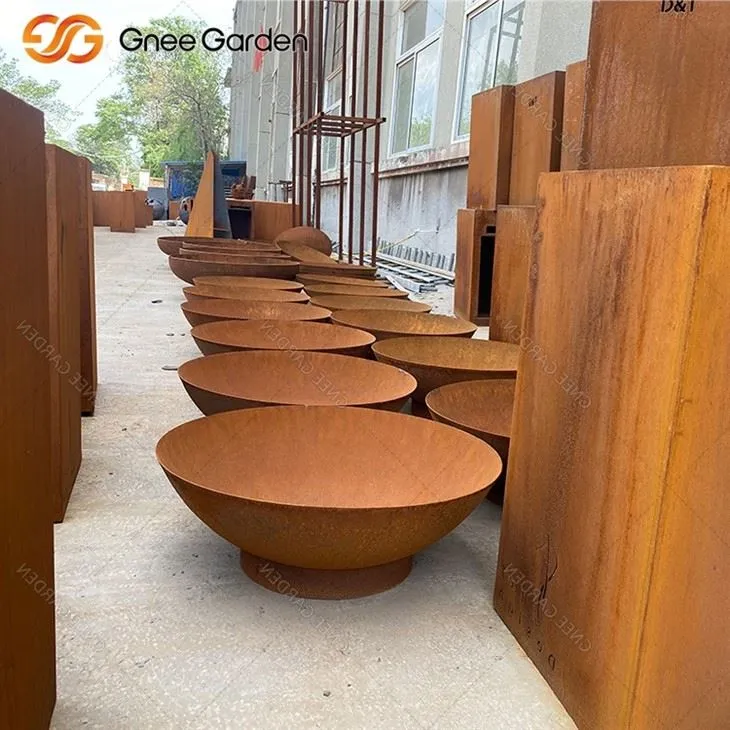 Corten Weather -Propane Pit Pit Garden