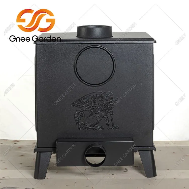 Вътрешни и външни чугунени камини на дърва