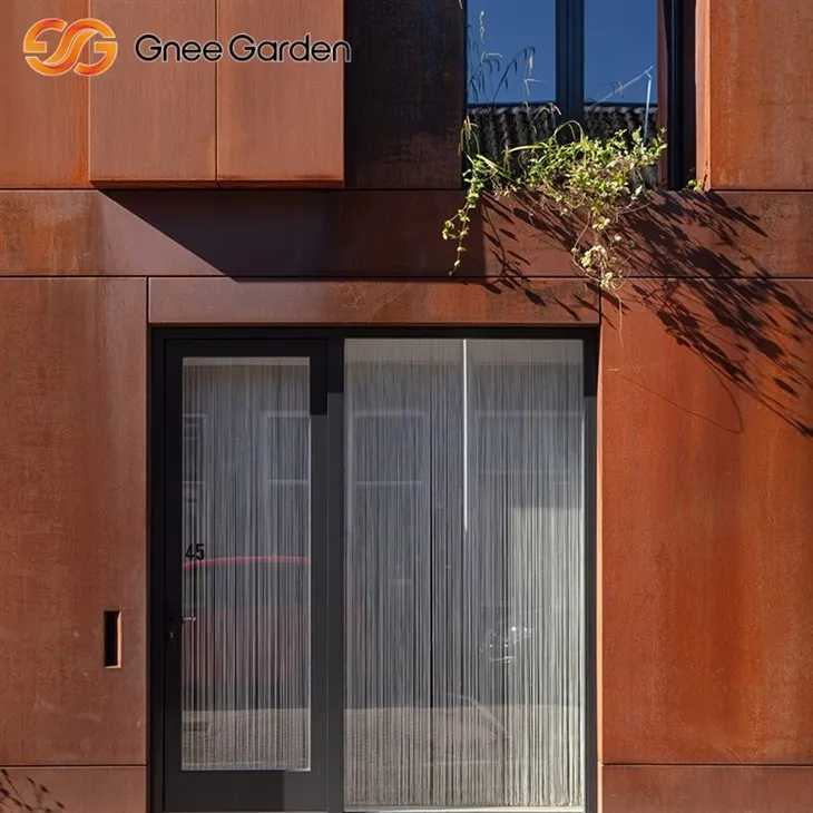 Естествена патина Кортен стоманена облицовка