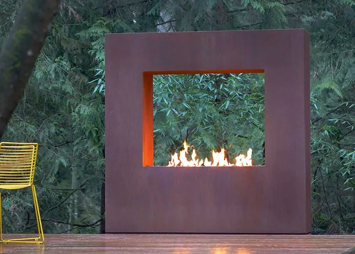 Външен нагревател Corten Steel Fireplace