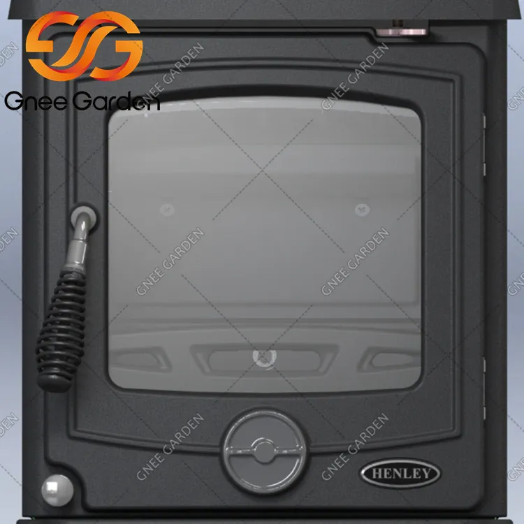 Малка чугунена печка на дърва