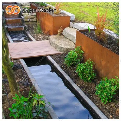 Заден двор Corten Steel Water Bowl Fountan