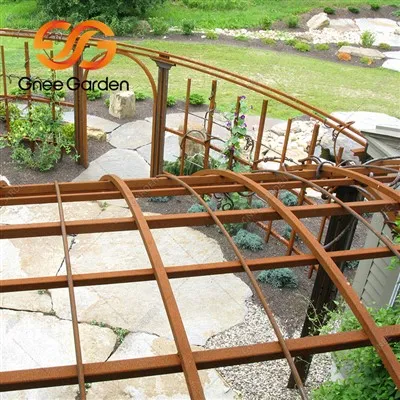 Corten Steel Outdoor Canopy Gazebo