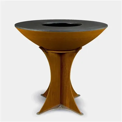 Corten Steel Външна дървена скара за барбекю