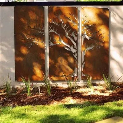 Домашна градина Лазерно рязани оградни панели на открито