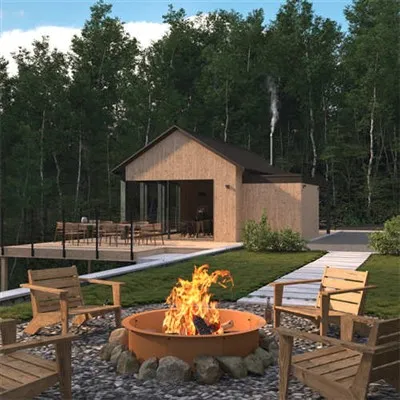 Външен нагревател Fire Pit Corten Steel