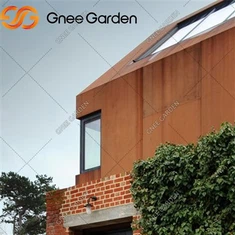 Използвайте външна сграда Corten Steel Curtain Wall