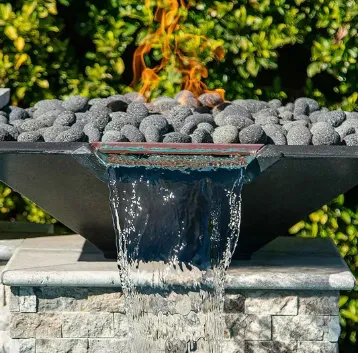 Басейн Fire Bowl Водопад Плувен басейн Fire Pit Водопад